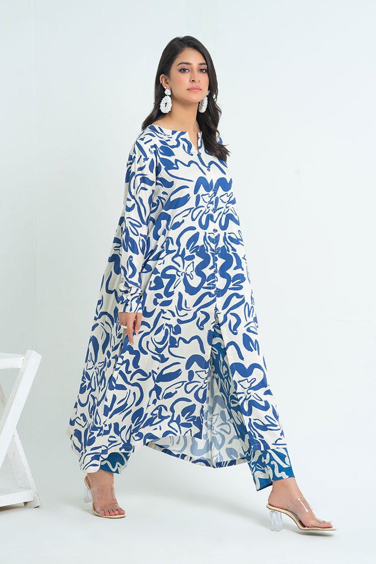 Picture of Ellena - 2-PC Stitched Printed Marina Suit - Available at Raja Sahib