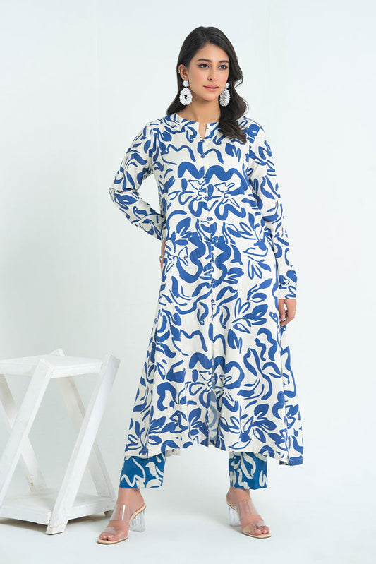 Picture of Ellena - 2-PC Stitched Printed Marina Suit - Available at Raja Sahib