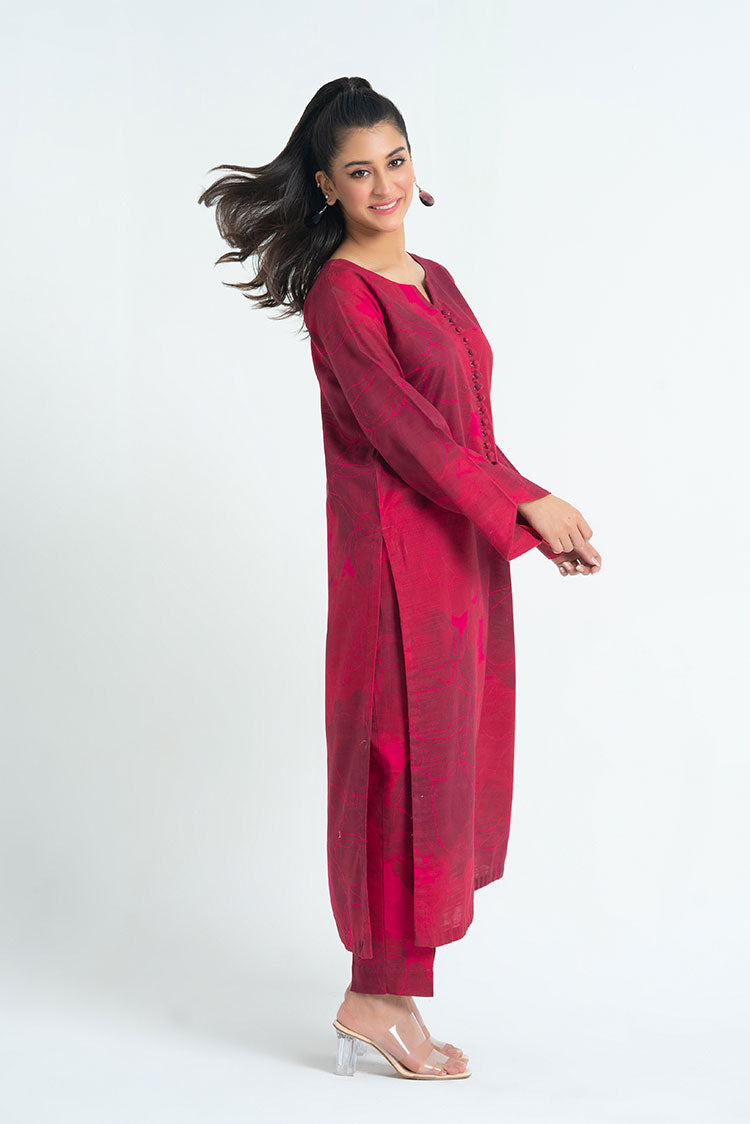 Picture of Ellena - 2-PC Stitched Printed Khaddar Suit - Available at Raja Sahib
