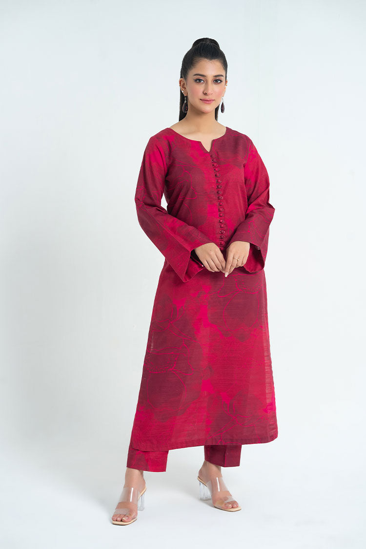 Picture of Ellena - 2-PC Stitched Printed Khaddar Suit - Available at Raja Sahib