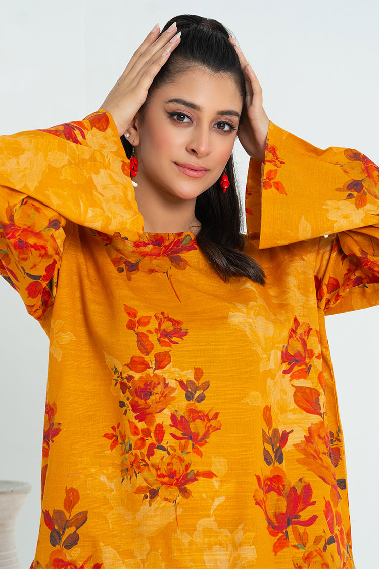 Picture of Ellena - 2-PC Stitched Printed Khaddar Suit - Available at Raja Sahib