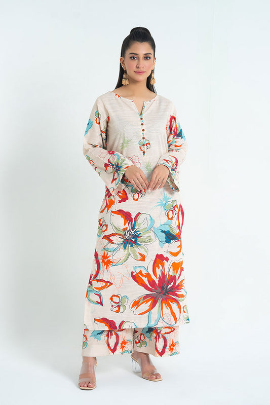 Picture of Ellena - 2-PC Stitched Printed Khaddar Suit - Available at Raja Sahib