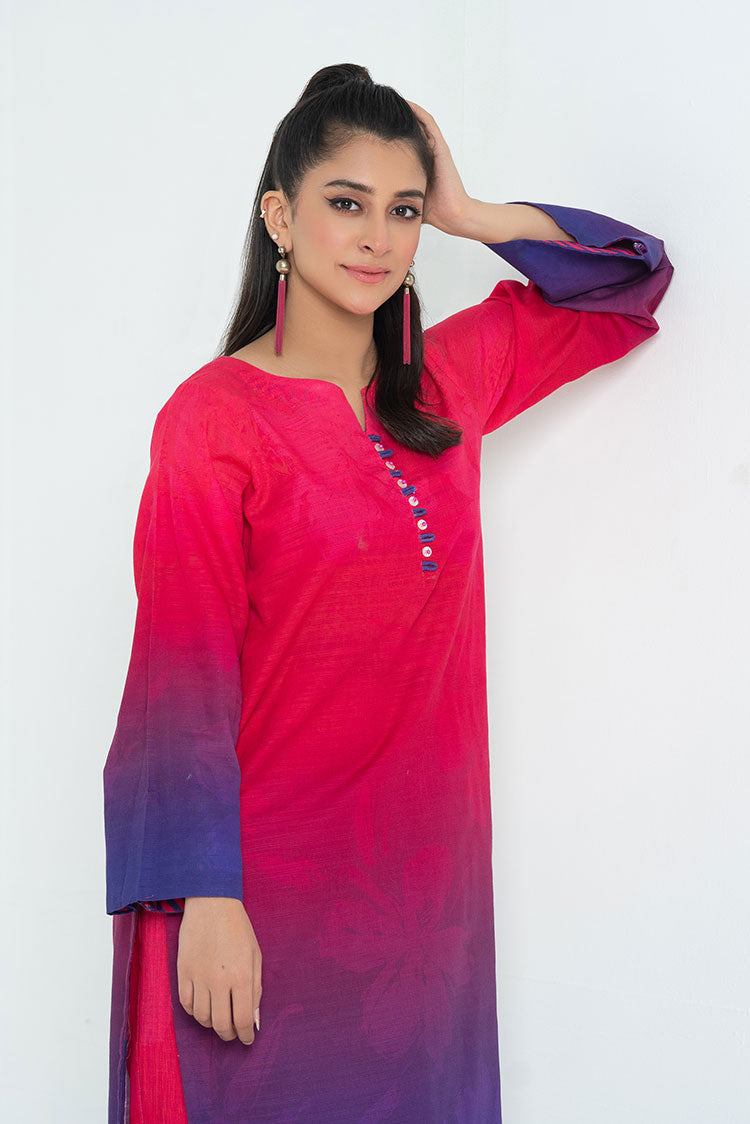 Picture of Ellena - 2-PC Stitched Printed Khaddar Suit - Available at Raja Sahib