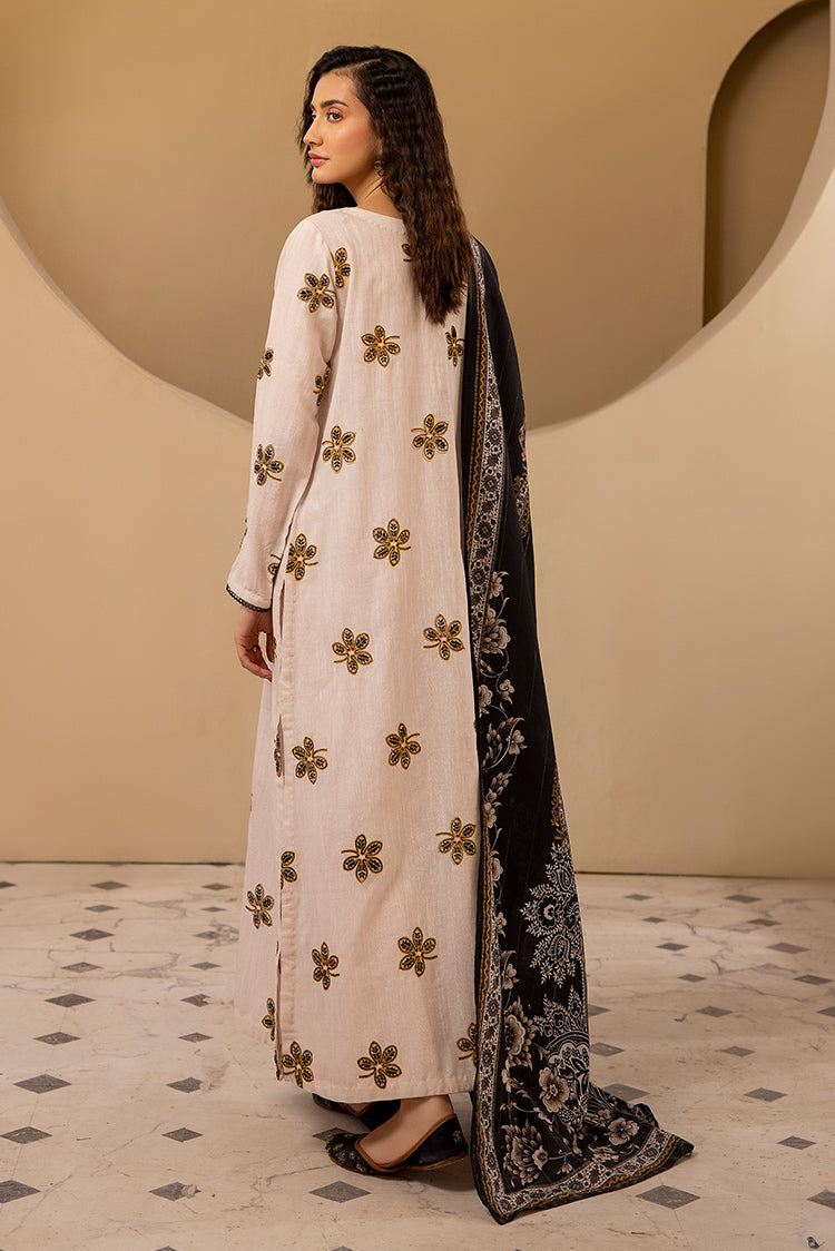 Picture of Ellena - 3-PC Stitched Embroidered Khaddar Suit - Available at Raja Sahib