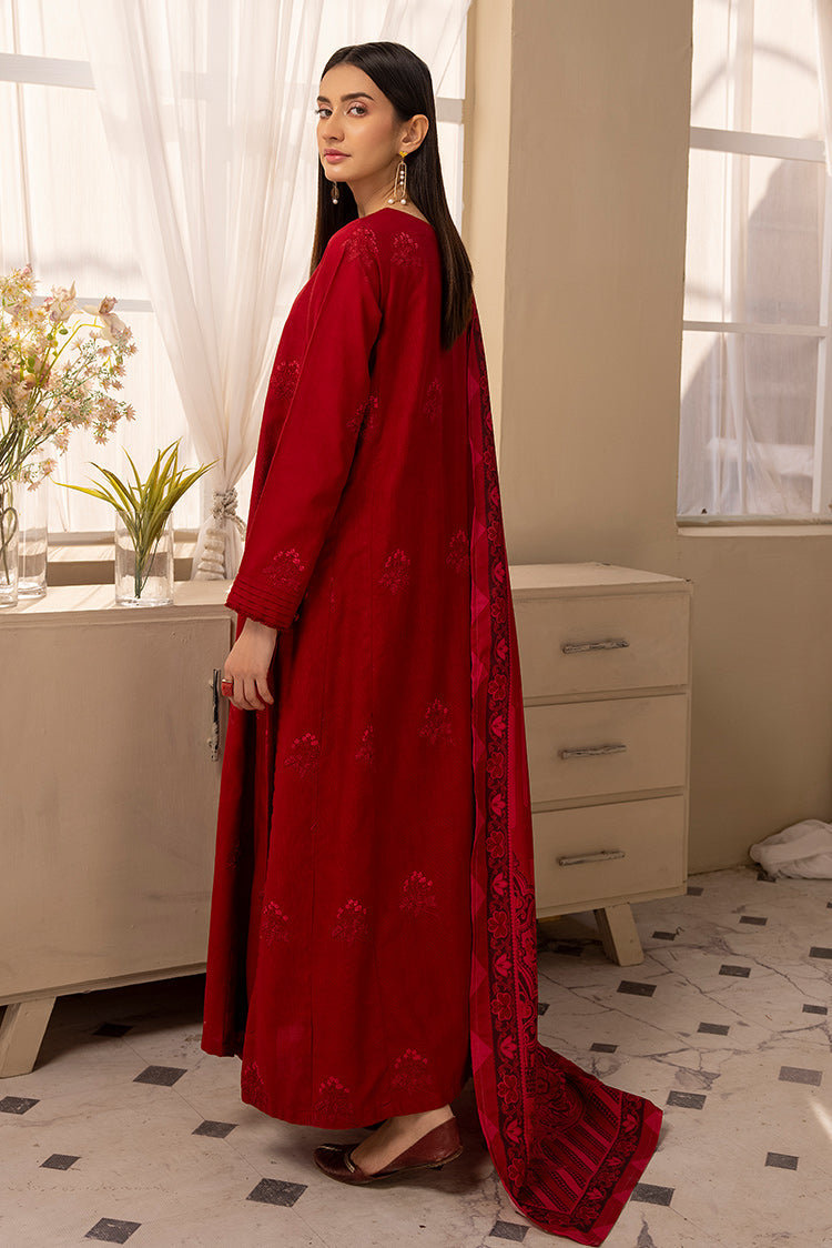 Picture of Ellena - 3-PC Stitched Embroidered Khaddar Suit - Available at Raja Sahib