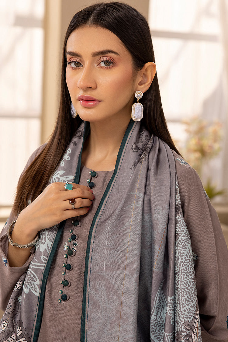 Picture of Ellena - 3-PC Stitched Embroidered Khaddar Suit - Available at Raja Sahib