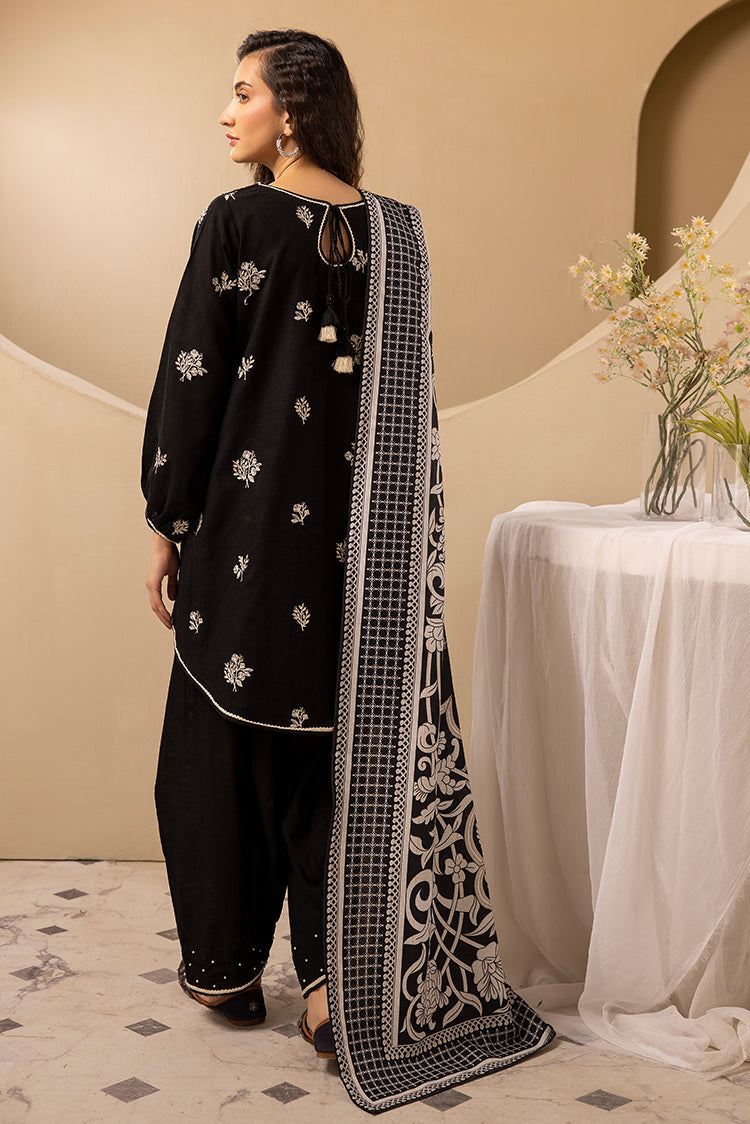 Picture of Ellena - 3-PC Stitched Embroidered Khaddar Suit - Available at Raja Sahib