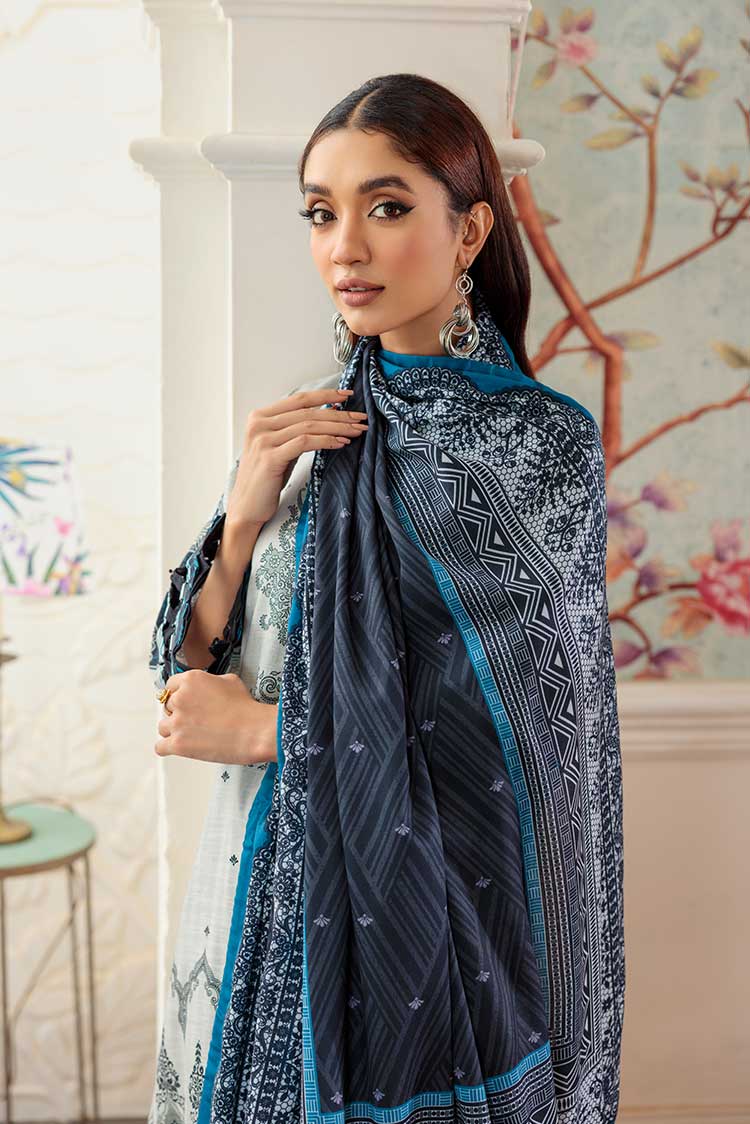 Picture of Ellena - 3-PC Wool Shawl Khaddar Suit - Available at Raja Sahib