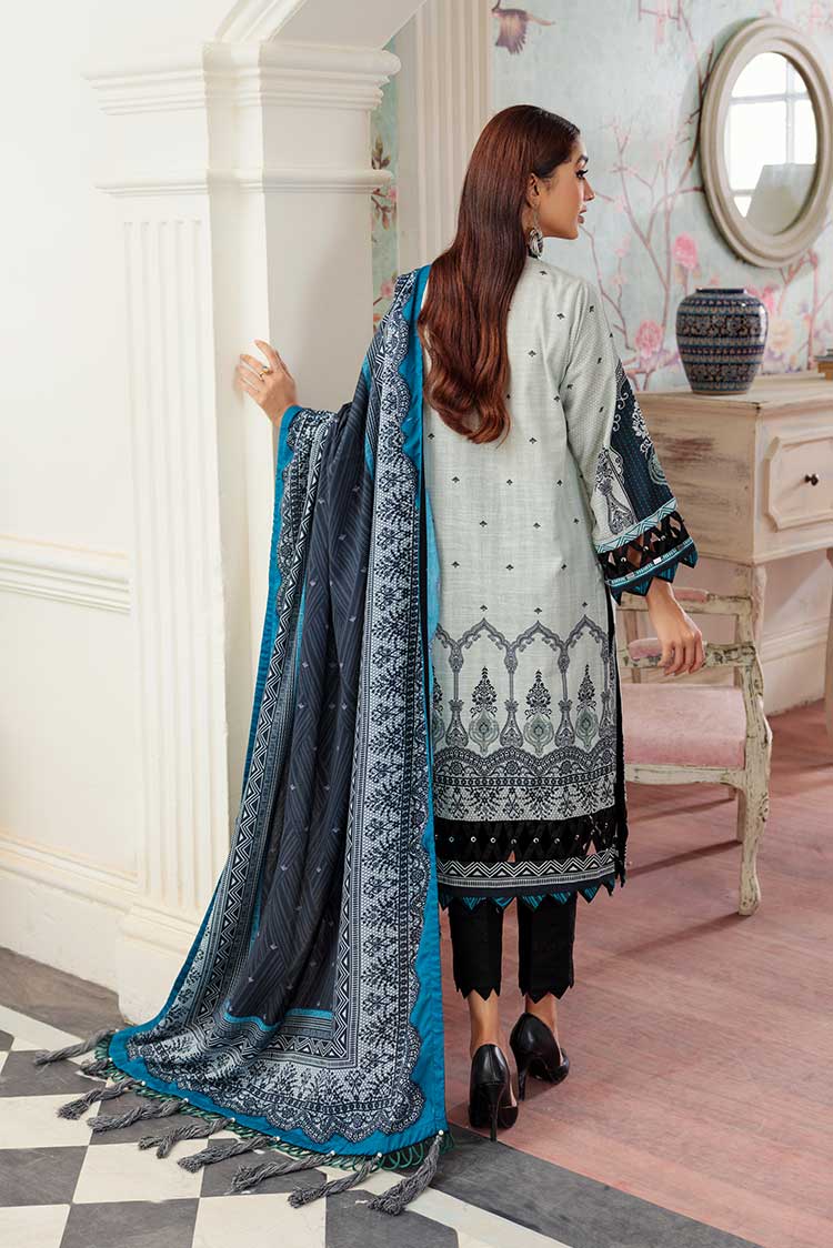 Picture of Ellena - 3-PC Wool Shawl Khaddar Suit - Available at Raja Sahib
