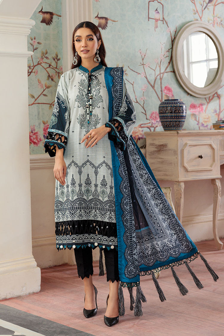Picture of Ellena - 3-PC Wool Shawl Khaddar Suit - Available at Raja Sahib
