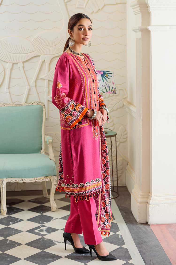 Picture of Ellena - 3-PC Wool Shawl Khaddar Suit - Available at Raja Sahib