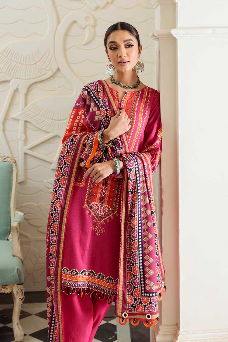 Picture of Ellena - 3-PC Wool Shawl Khaddar Suit - Available at Raja Sahib