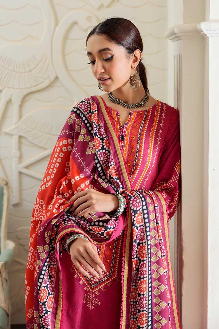 Picture of Ellena - 3-PC Wool Shawl Khaddar Suit - Available at Raja Sahib