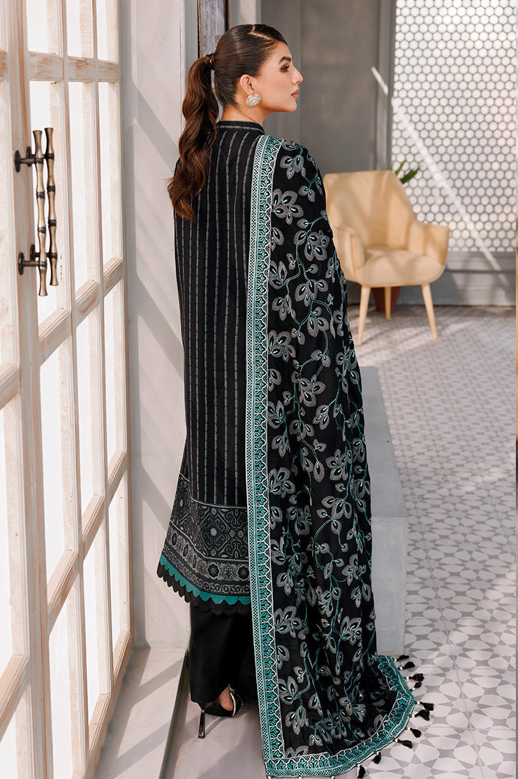 Picture of Ellena - 3-PC Unstitched Digital Printed Jacquard Suit - Available at Raja Sahib