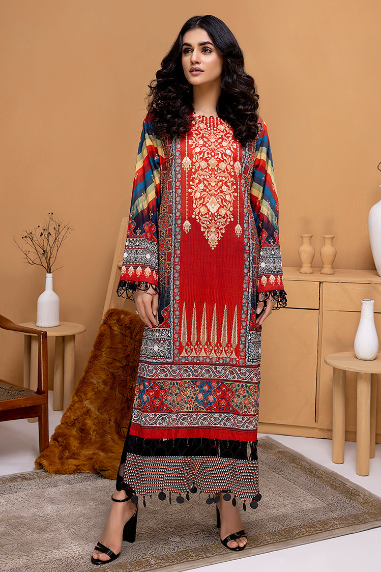 Picture of Ellena - 1-PC Unstitched Lawn Jacquard Kurti - Available at Raja Sahib