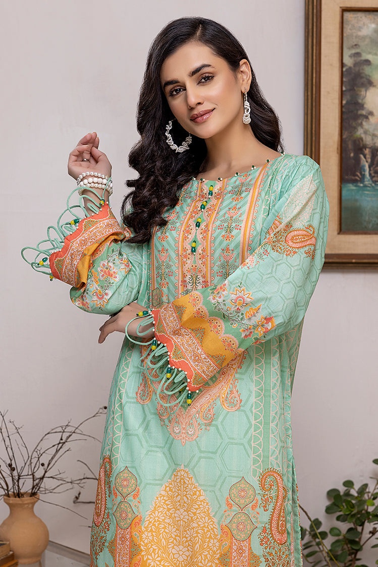 Picture of Ellena - 1-PC Unstitched Lawn Jacquard Kurti - Available at Raja Sahib