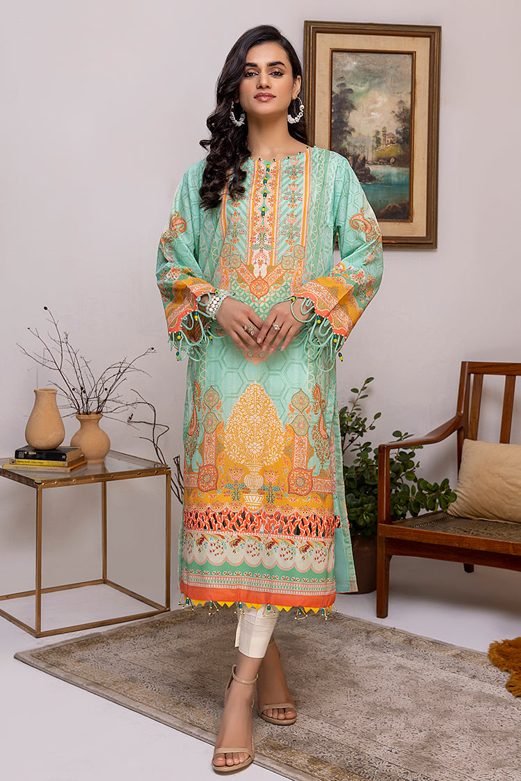 Picture of Ellena - 1-PC Unstitched Lawn Jacquard Kurti - Available at Raja Sahib