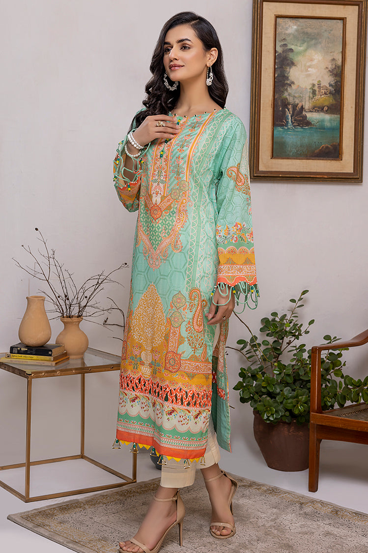Picture of Ellena - 1-PC Unstitched Lawn Jacquard Kurti - Available at Raja Sahib