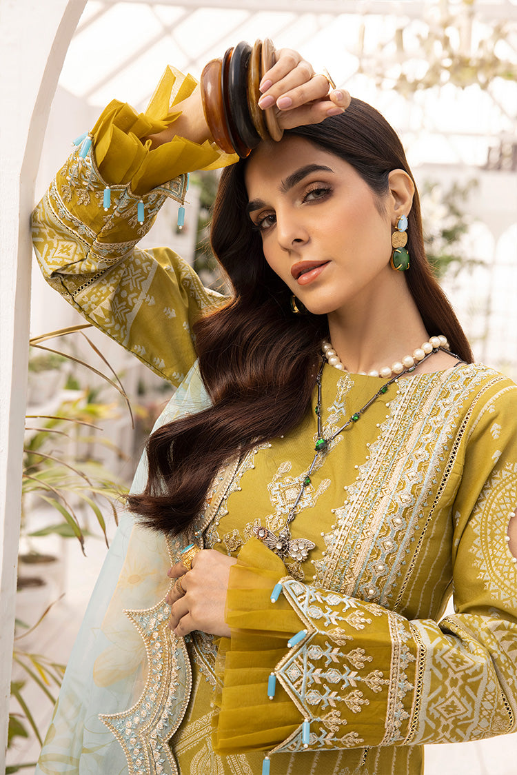 Picture of Ellena - 3-PC Unstitched Jacquard Suit - Available at Raja Sahib