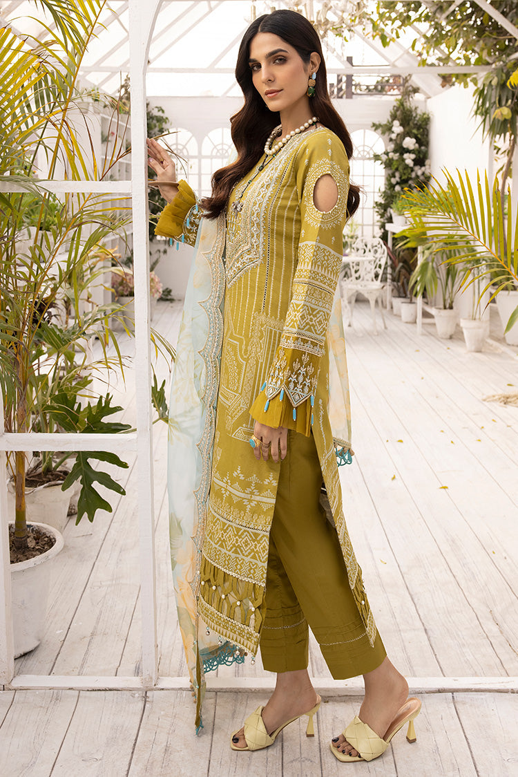 Picture of Ellena - 3-PC Unstitched Jacquard Suit - Available at Raja Sahib