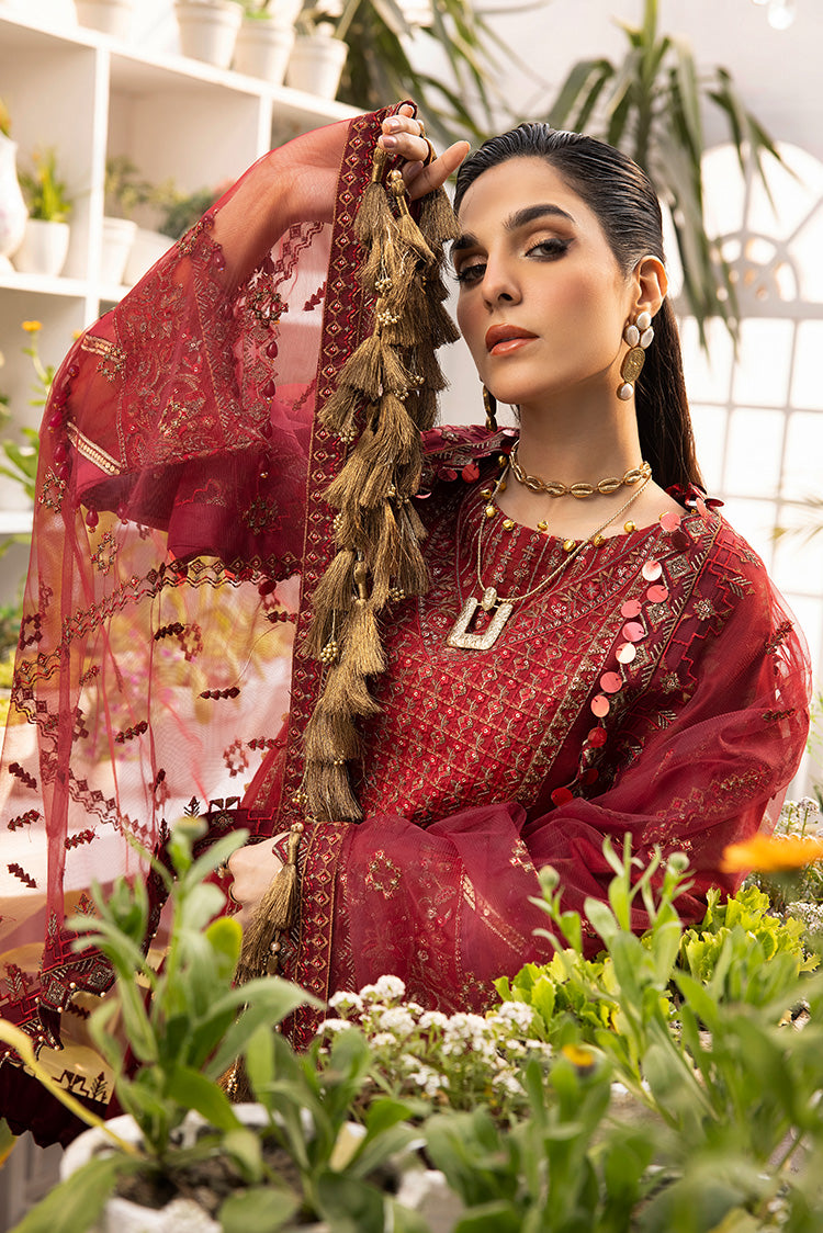 Picture of Ellena - 3-PC Unstitched Digital Printed Jacquard Suit - Available at Raja Sahib