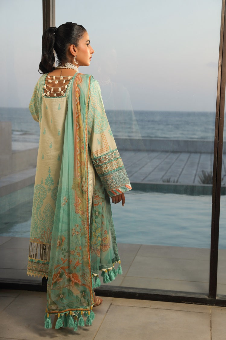 Picture of Ellena - 3-PC Unstitched Digital Printed Lawn Suit - Available at Raja Sahib