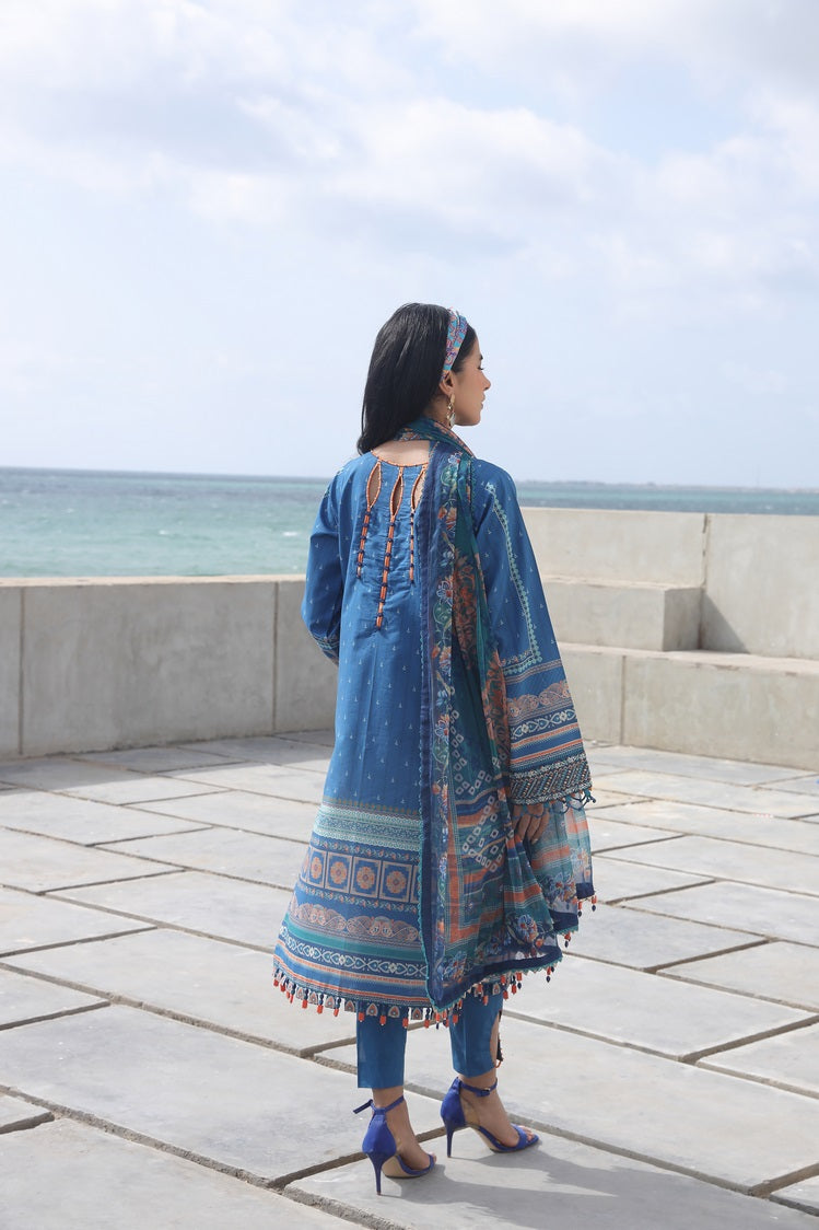 Picture of Ellena - 3-PC Unstitched Digital Printed Lawn Suit - Available at Raja Sahib