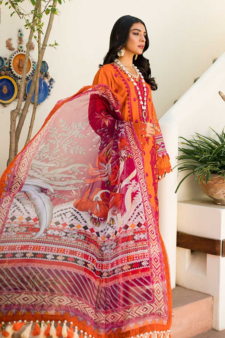 Picture of Ellena - 3-PC Unstitched Digital Printed Lawn Suit - Available at Raja Sahib