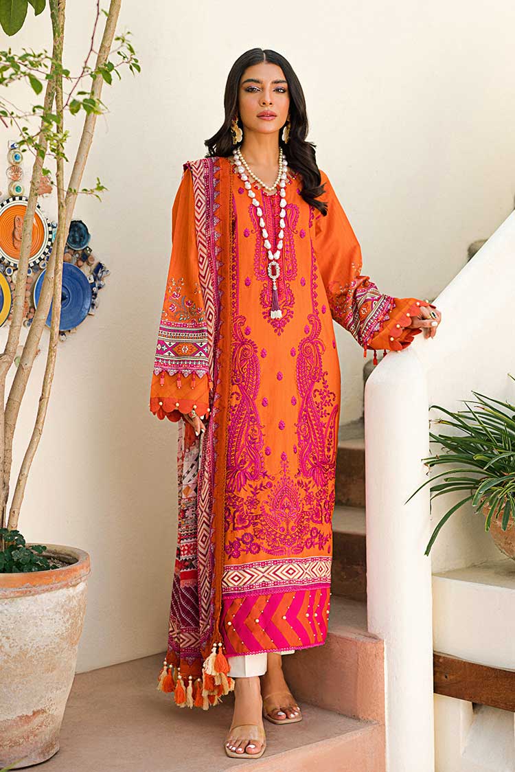 Picture of Ellena - 3-PC Unstitched Digital Printed Lawn Suit - Available at Raja Sahib