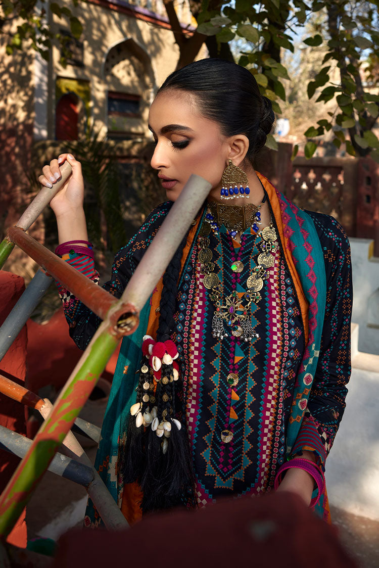 Picture of Ellena - 3-PC Unstitched Digital Printed Lawn Suit - Available at Raja Sahib
