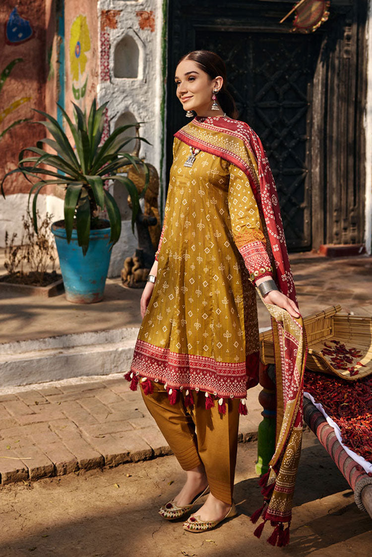 Picture of Ellena - 3-PC Unstitched Digital Printed Lawn Suit - Available at Raja Sahib