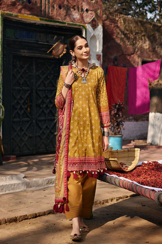 Picture of Ellena - 3-PC Unstitched Digital Printed Lawn Suit - Available at Raja Sahib