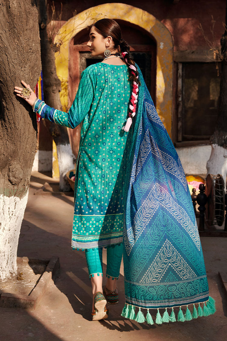 Picture of Ellena - 3-PC Unstitched Digital Printed Lawn Suit - Available at Raja Sahib