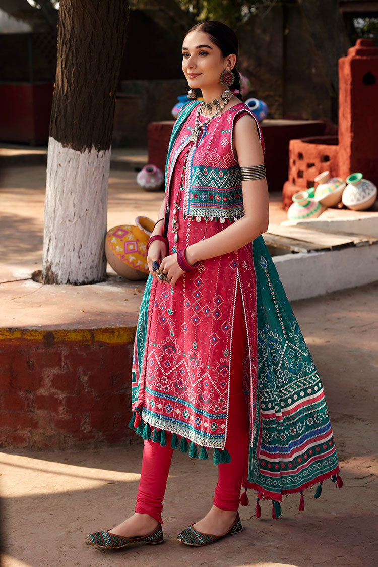 Picture of Ellena - 3-PC Unstitched Digital Printed Lawn Suit - Available at Raja Sahib