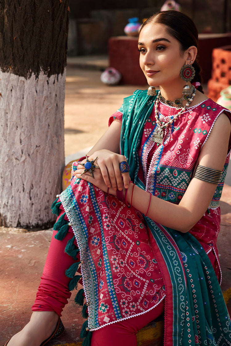 Picture of Ellena - 3-PC Unstitched Digital Printed Lawn Suit - Available at Raja Sahib