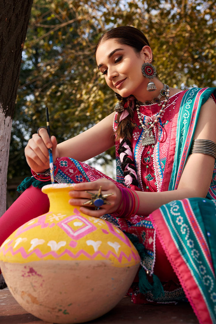 Picture of Ellena - 3-PC Unstitched Digital Printed Lawn Suit - Available at Raja Sahib