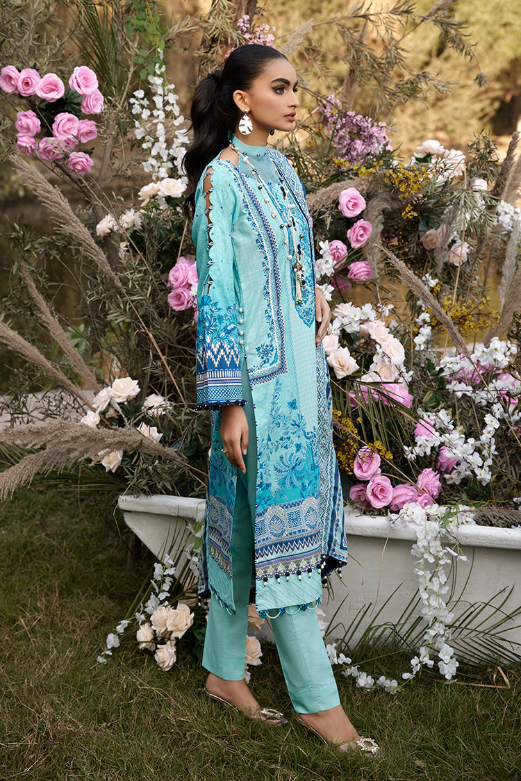 Picture of Ellena - 3-PC Unstitched Digital Printed Lawn Suit - Available at Raja Sahib
