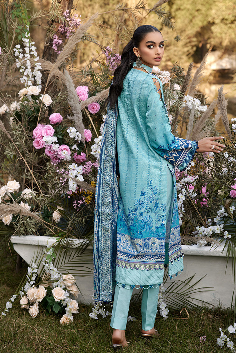 Picture of Ellena - 3-PC Unstitched Digital Printed Lawn Suit - Available at Raja Sahib