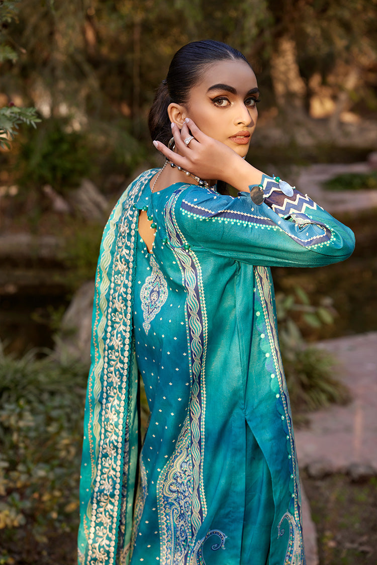 Picture of Ellena - 3-PC Unstitched Digital Printed Lawn Suit - Available at Raja Sahib