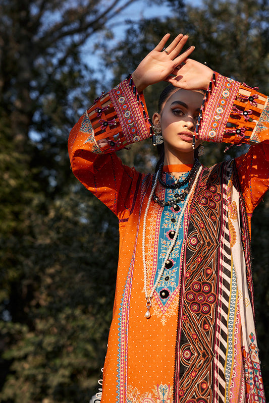 Picture of Ellena - 3-PC Unstitched Digital Printed Lawn Suit - Available at Raja Sahib