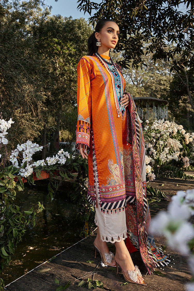 Picture of Ellena - 3-PC Unstitched Digital Printed Lawn Suit - Available at Raja Sahib