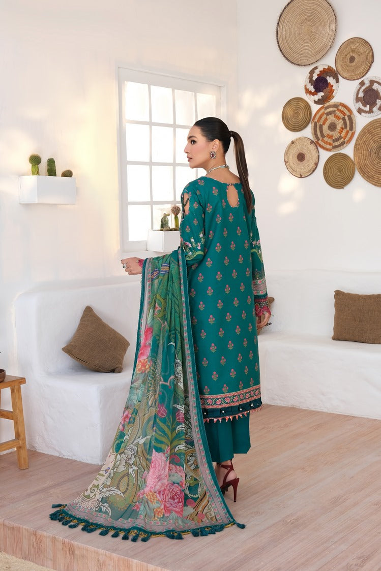 Picture of Ellena - 3-PC Unstitched Printed Lawn - Available at Raja Sahib