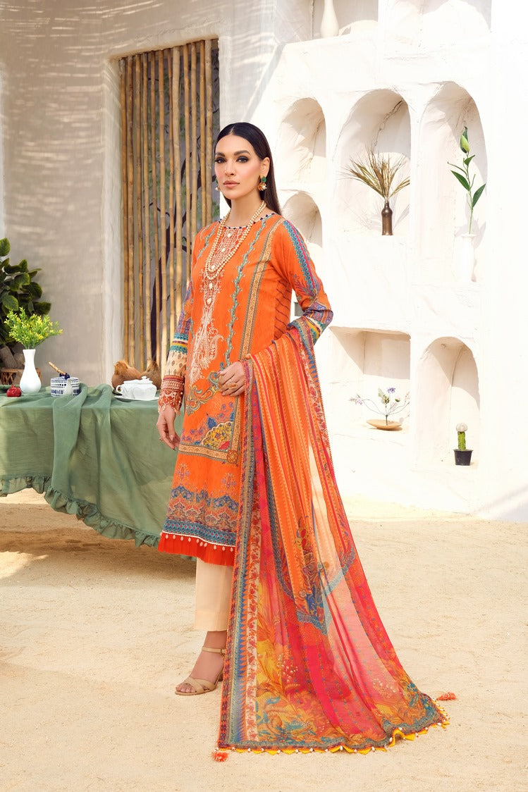 Picture of Ellena - 3-PC Unstitched Digital Printed Lawn Suit - Available at Raja Sahib
