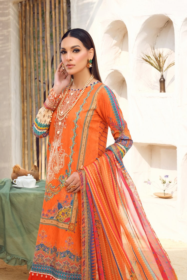 Picture of Ellena - 3-PC Unstitched Digital Printed Lawn Suit - Available at Raja Sahib