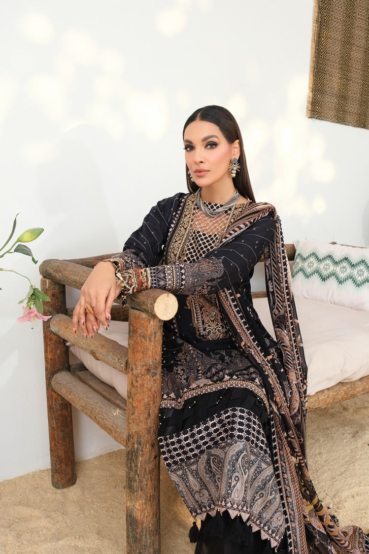 Picture of Ellena - 3-PC Unstitched Digital Printed Lawn Suit - Available at Raja Sahib
