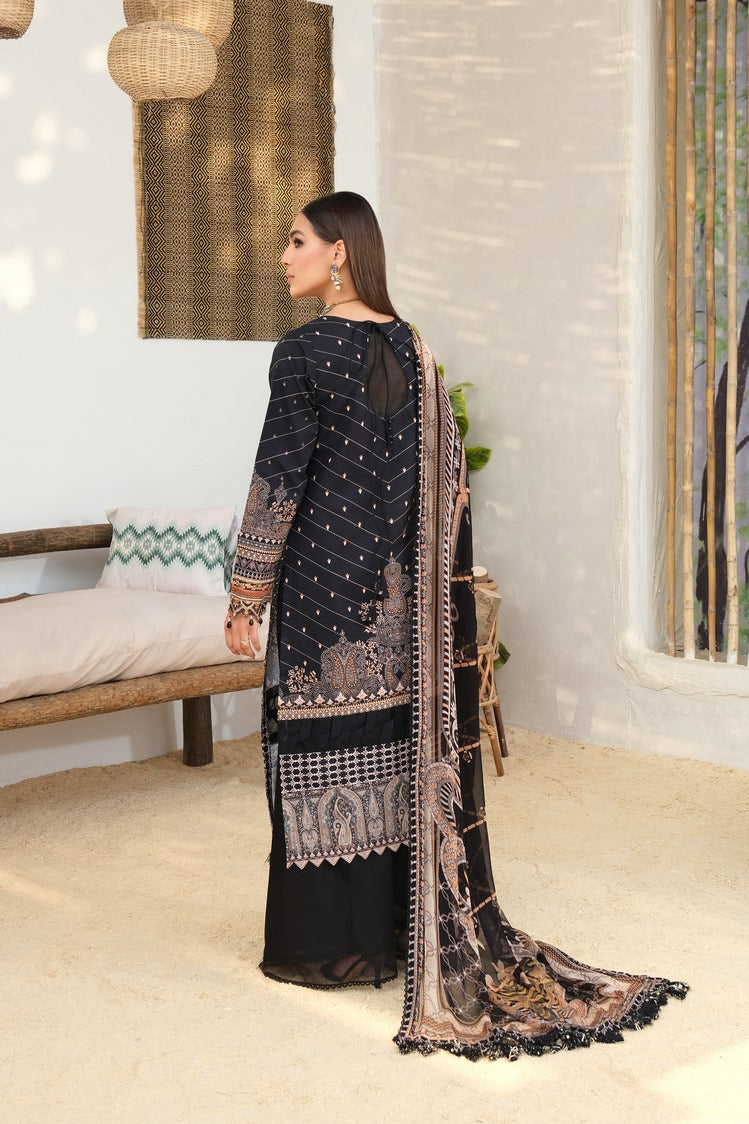 Picture of Ellena - 3-PC Unstitched Digital Printed Lawn Suit - Available at Raja Sahib
