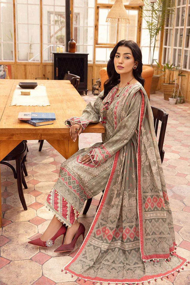 Picture of Ellena - 3-PC Unstitched Lawn Suit - Available at Raja Sahib