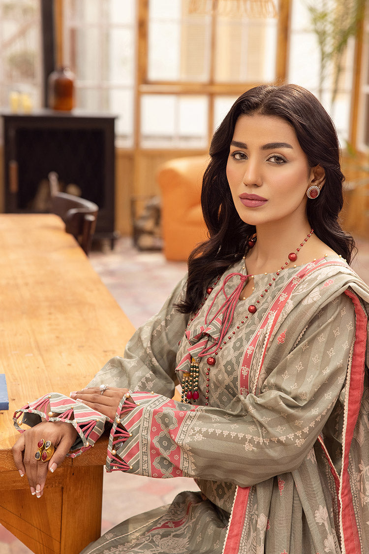 Picture of Ellena - 3-PC Unstitched Lawn Suit - Available at Raja Sahib