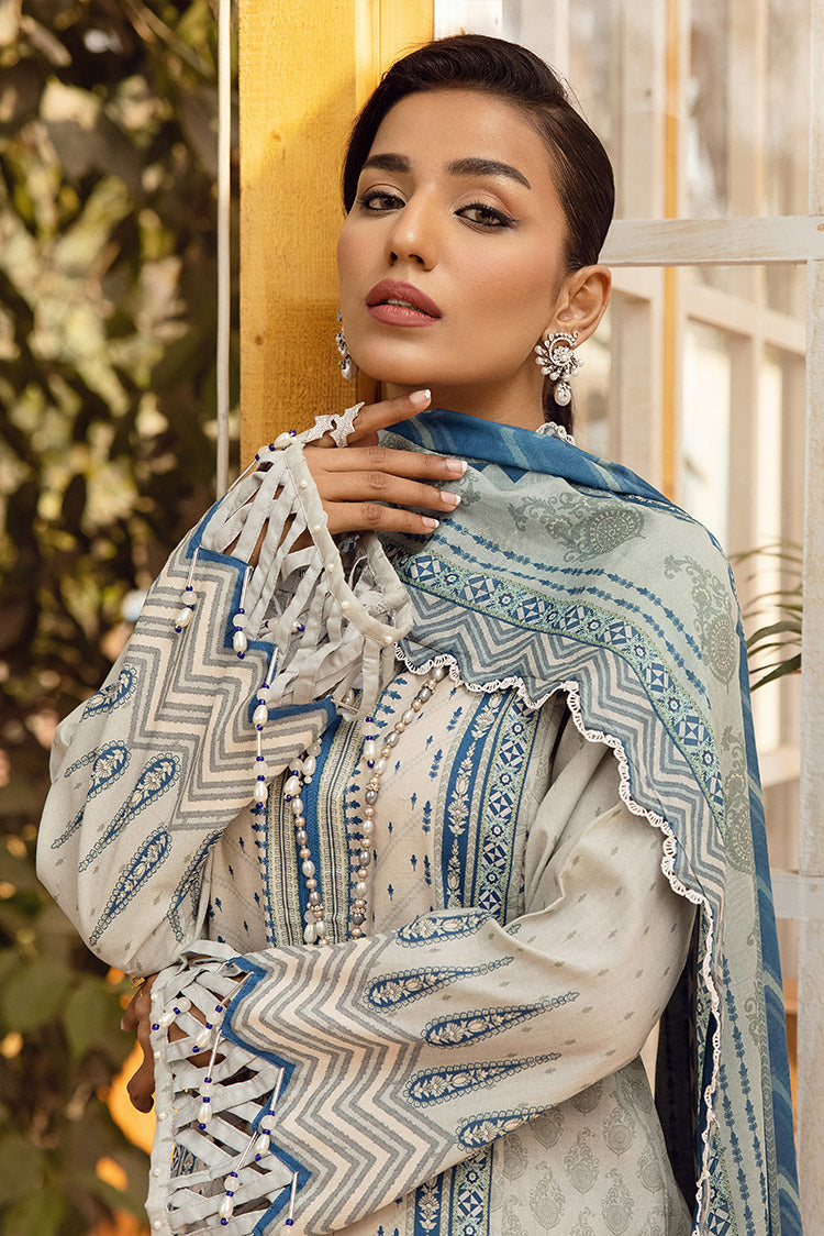 Picture of Ellena - 3-PC Unstitched Digital Printed Lawn Suit - Available at Raja Sahib