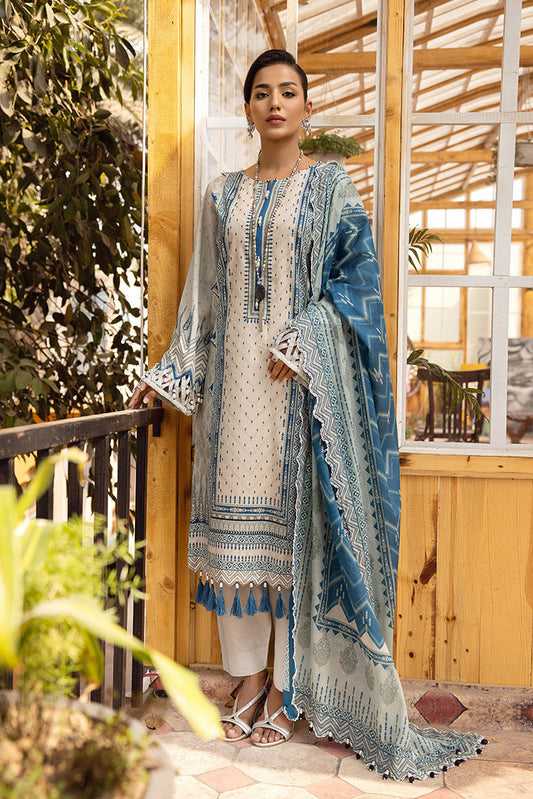 Picture of Ellena - 3-PC Unstitched Digital Printed Lawn Suit - Available at Raja Sahib